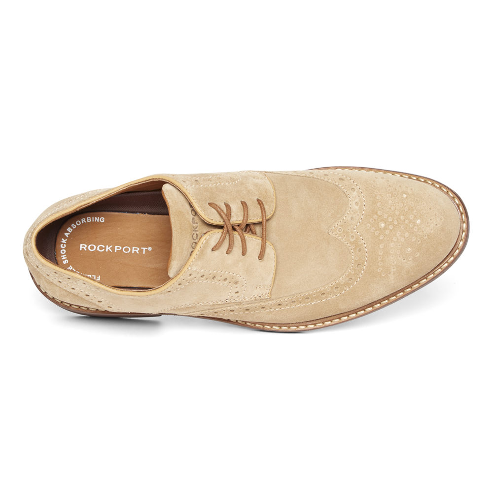 Rockport Snøre Sko Herre Khaki - Kenton Wingtip - ATOX76403